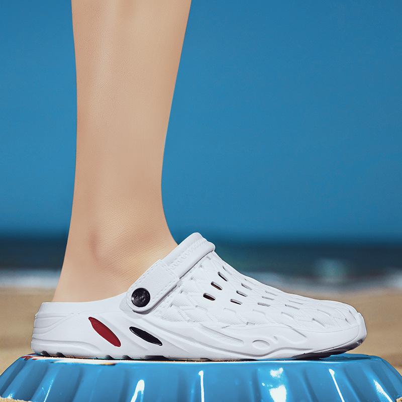 Zapatos de verano Zapatos de gelatina Playa Sandalias de hombre Zapatillas huecas