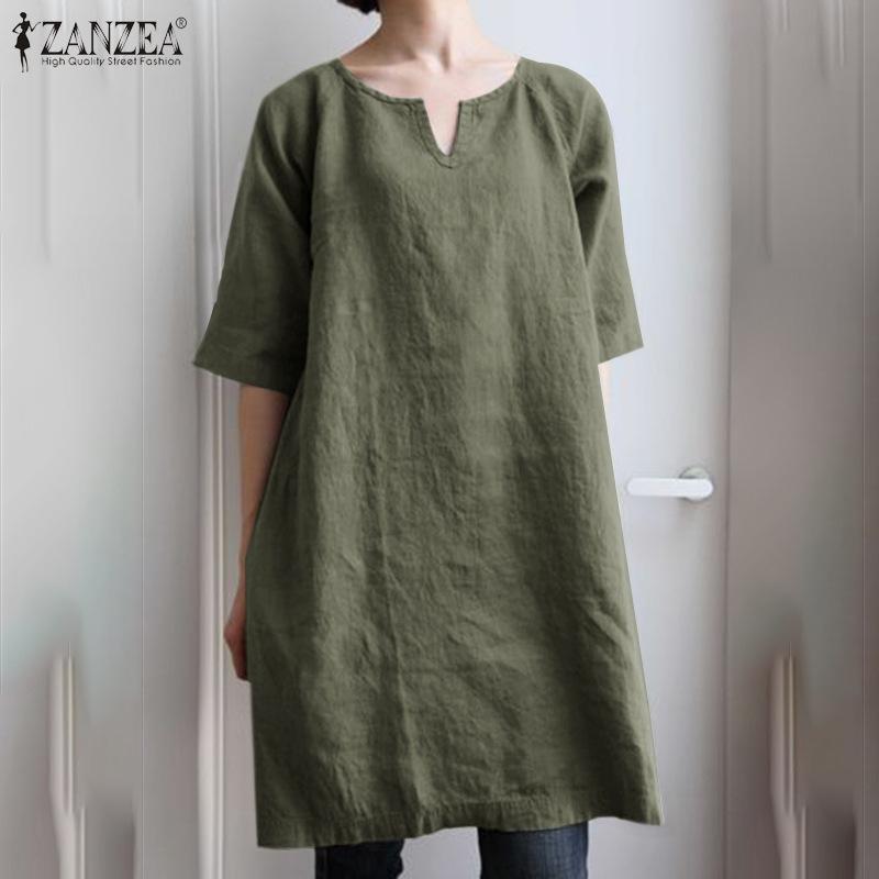 Vestido transpirable cómodo casual retro