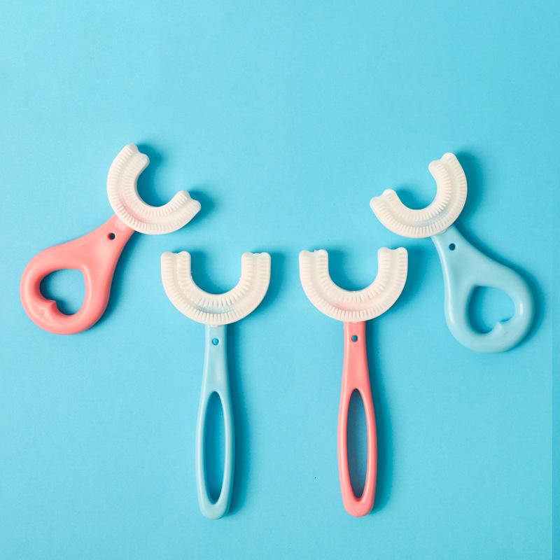 Cepillo de dientes en forma de U para niños de 360 °