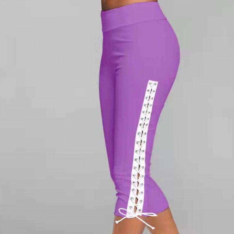 Leggings Capri Con Cordones