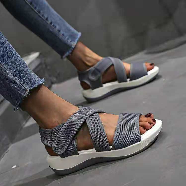 Sandalias De Suela Blanda Para Mujer