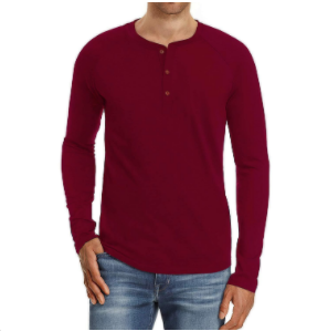 Nuevas camisetas de otoño e invierno de manga larga para hombres europeos y americanos（Vino rojo/Talla XL）3 - MXbueno