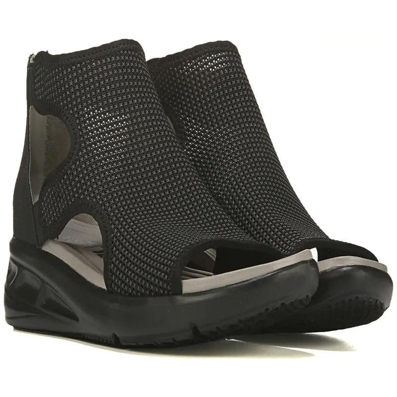 Sandalias De Cuña Con Aberturas Deportivas Informales Para Mujer