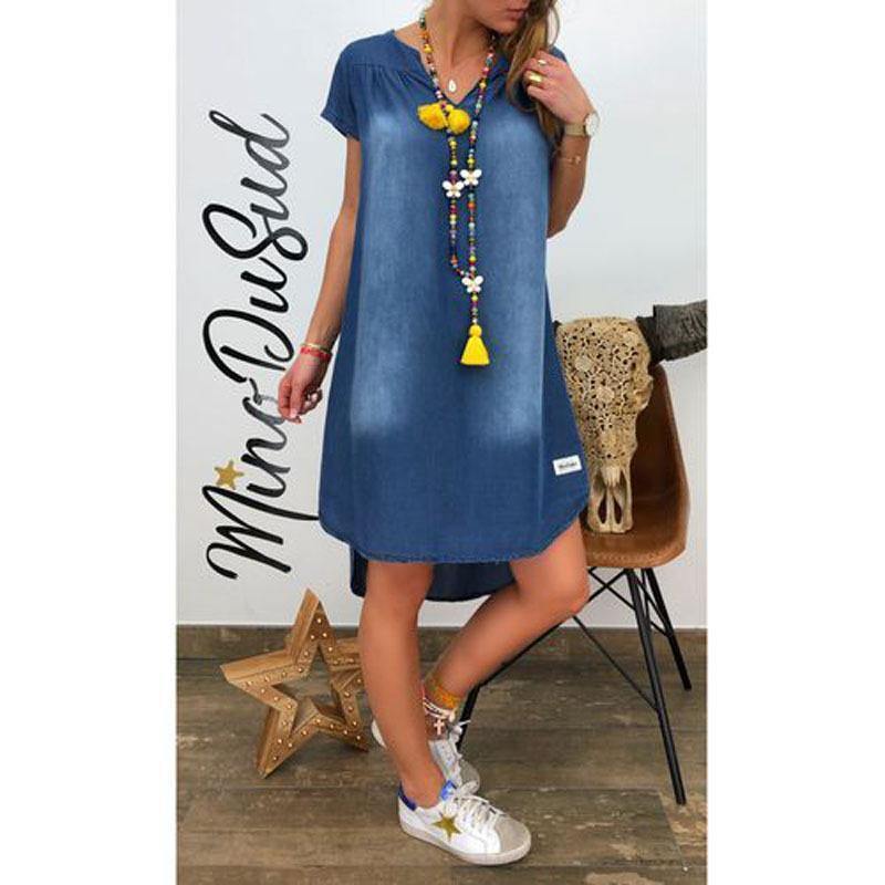 Vestido denim per elegante - MXbueno