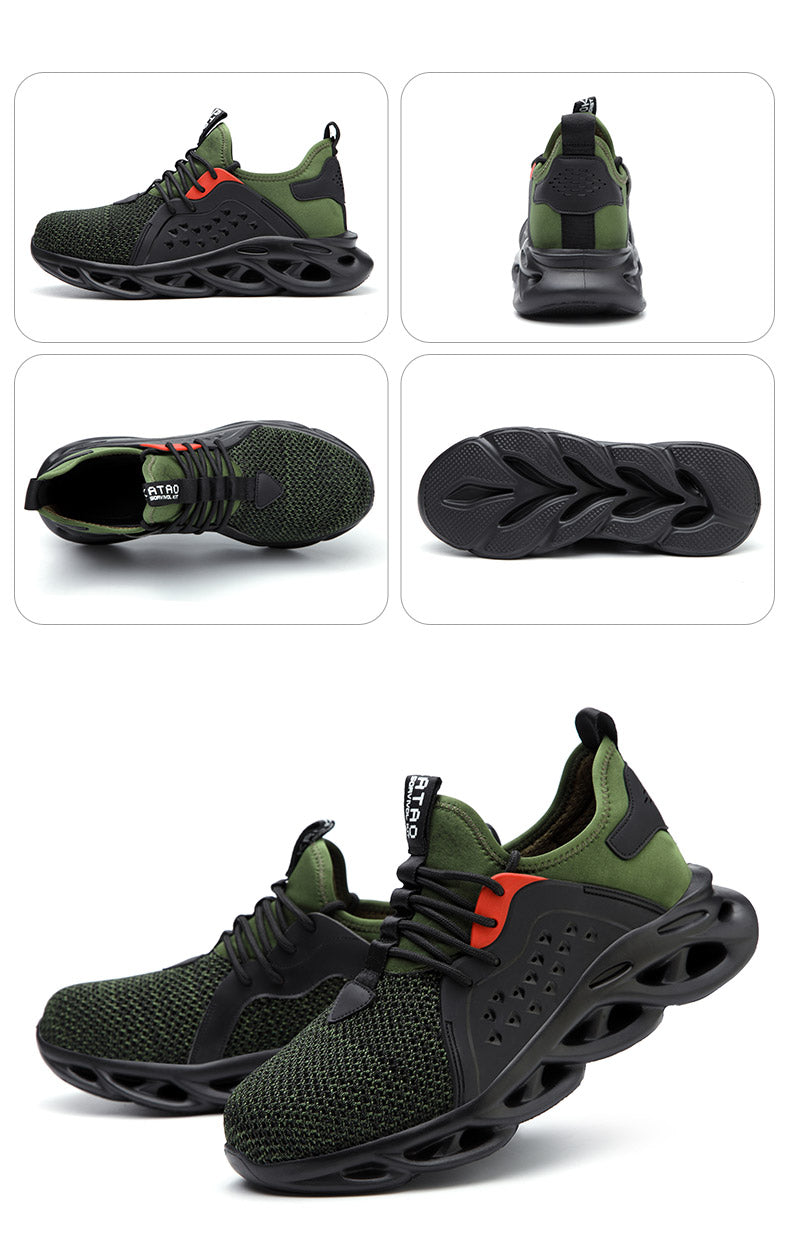 Zapatos de trabajo de seguridad ligeros transpirables