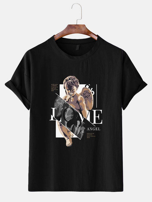 Camiseta con ángel pequenito nueva moda en 2020 - MXbueno