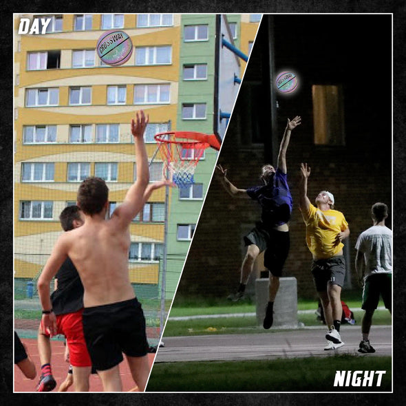 Baloncesto Reflectante Brillante Holográfico