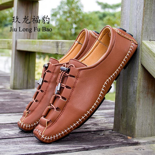 Zapatos De Hombre, Zapatos De Conducción Con Pedal Y Suela Blanda