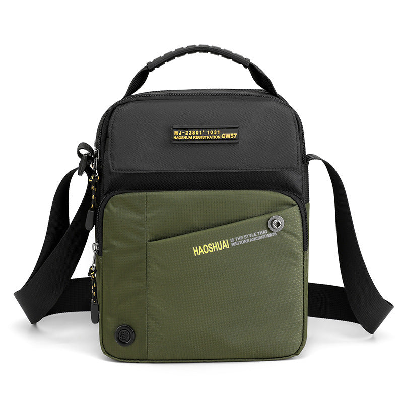 [M-Bolso] Bolso De Mensajero Casual Para Hombres Bolso De Hombro Para Deportes Al Aire Libre Viaje Impermeable