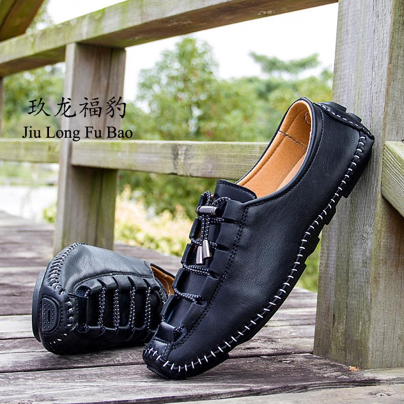 Zapatos De Hombre, Zapatos De Conducción Con Pedal Y Suela Blanda