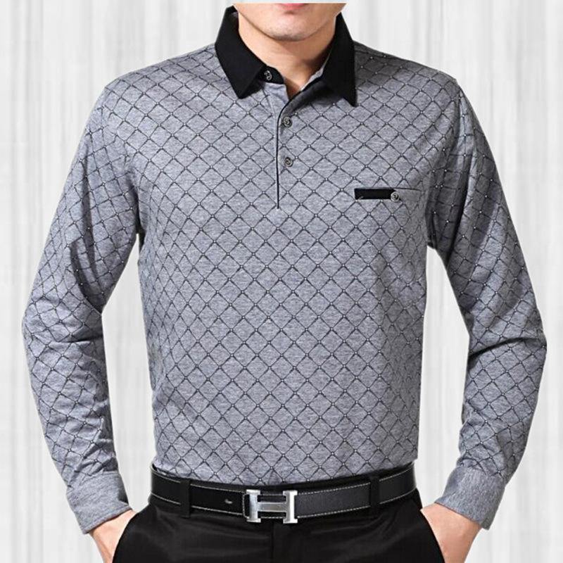 Camiseta casual de manga larga estampada para hombre - MXbueno