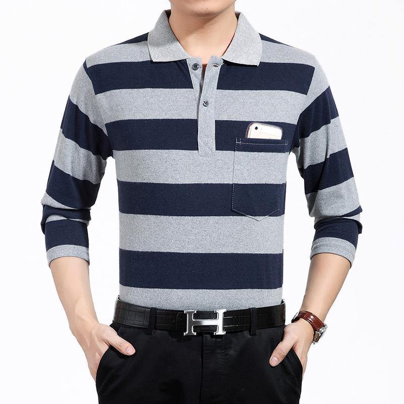 Camiseta casual de manga larga estampada para hombre - MXbueno