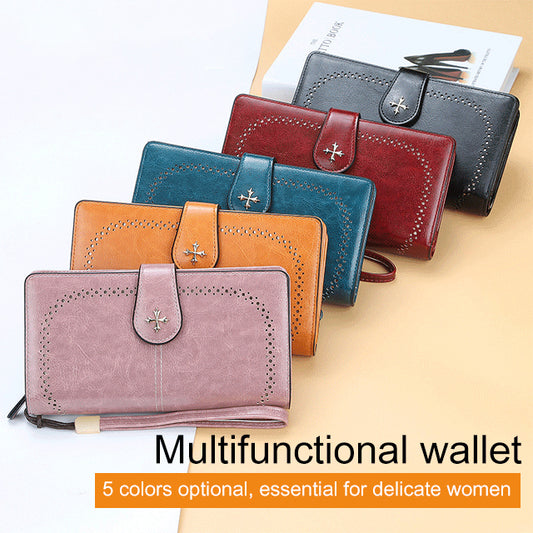 [W-Bolso] Bolso De Mano Multifuncional Con Cremallera Triple