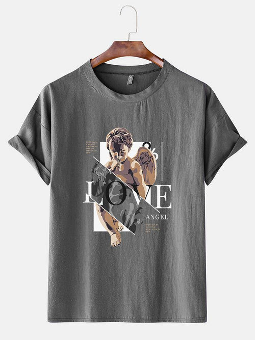 Camiseta con ángel pequenito nueva moda en 2020 - MXbueno