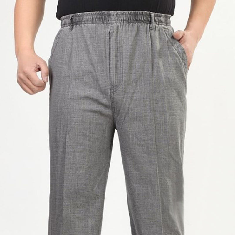 Pantalones Largos De Lino De Verano Para Hombre