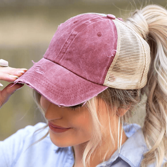 Béisbol De Cola De Caballo Cruzada De Malla