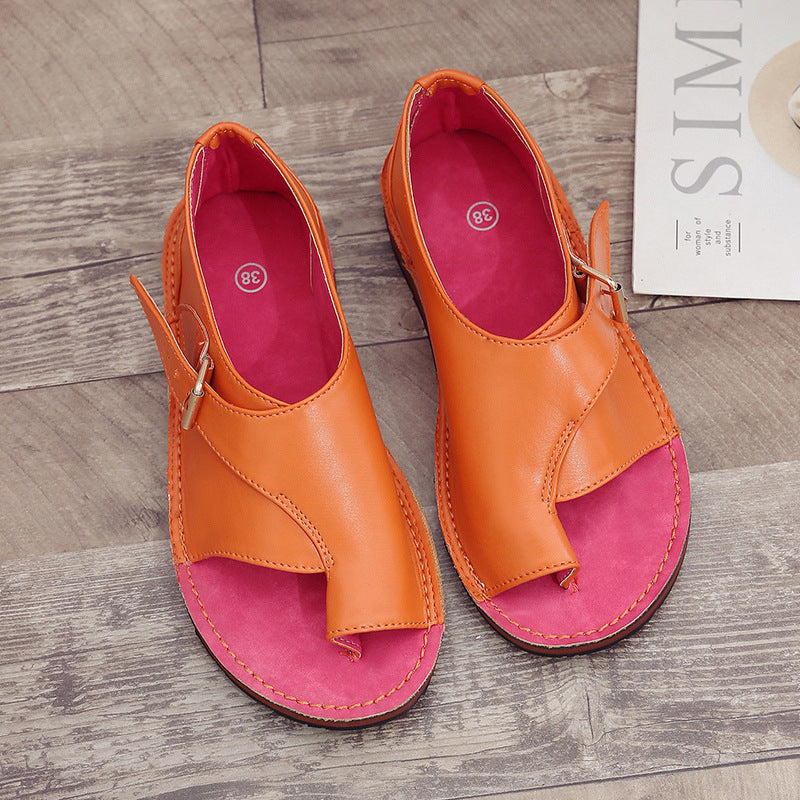 Sandalias de cuero suave