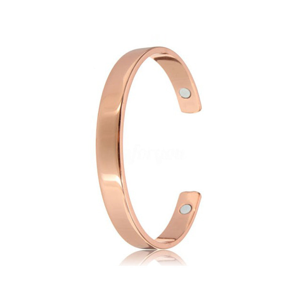 [001] Brazalete De Cobre Puro Con Apertura Magnética, Terapia De Artritis, Imanes Curativos Para Hombres Y Mujeres