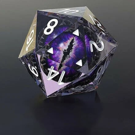 Dados Realistas De Ojos De Dragón Verde