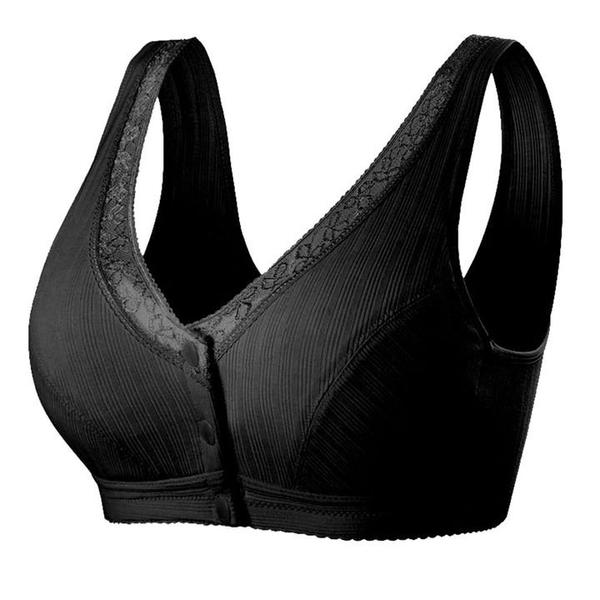 [W-Ropa Interior] (4 PCS es más asequible) TamaÑo MÁs CÓmodo Sujetador De BotÓn Delantero