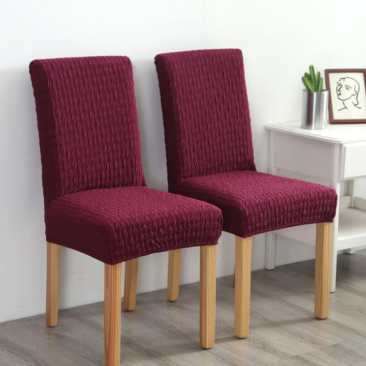 Fundas Para Sillas Jacquard Un Color Poliéster Fundas