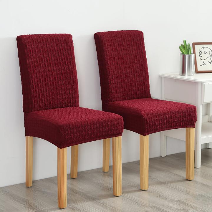 Fundas Para Sillas Jacquard Un Color Poliéster Fundas