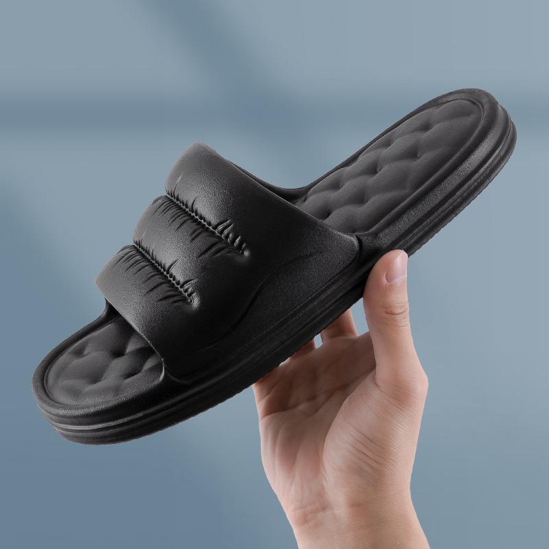 Zapatillas de baño impermeables para el hogar suave antideslizante de interior para mujer