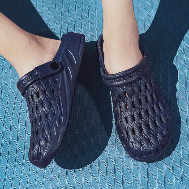 Zapatos de verano Zapatos de gelatina Playa Sandalias de hombre Zapatillas huecas