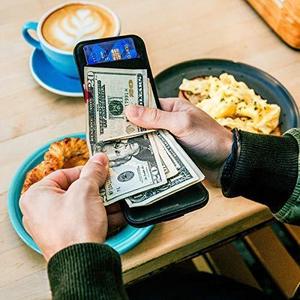 Cartera de extracción de cuero delgado hecha a mano