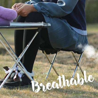 Taburete Plegable Portátil Con Bolsillo Con Cremallera