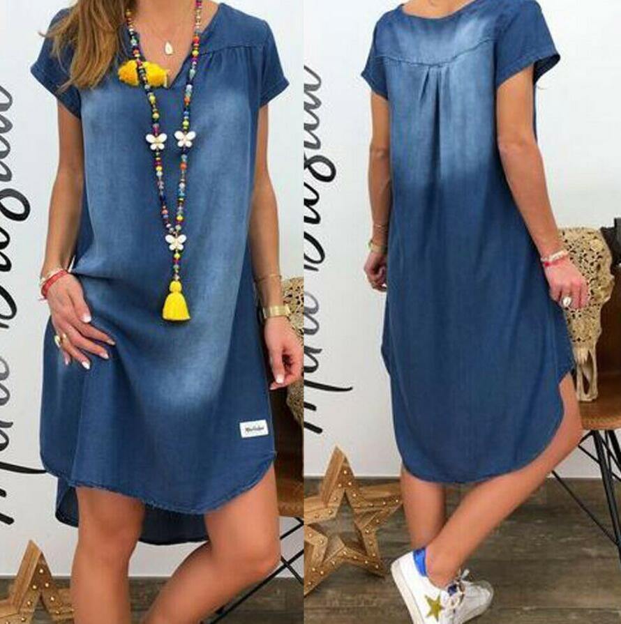 Vestido denim per elegante - MXbueno