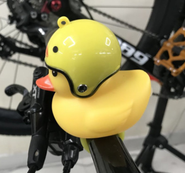 Casco Pato Bicicleta Cuerno Luz