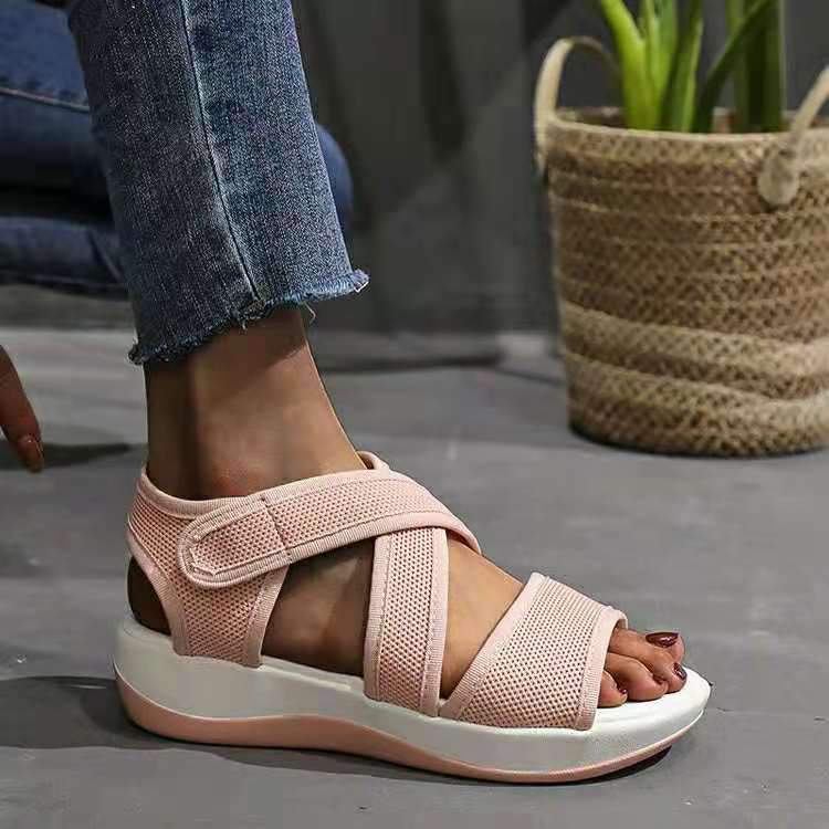 Sandalias De Suela Blanda Para Mujer