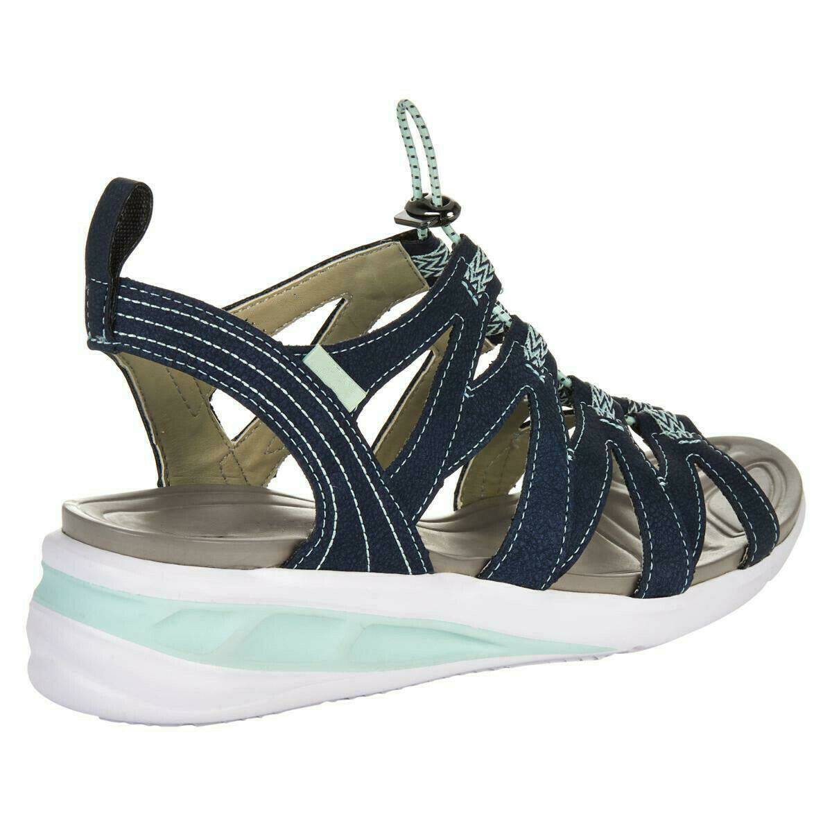 Sandalias Destalonadas Con Tiras Ahuecadas