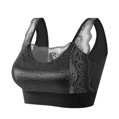 [W-Ropa Interior] Lencería Para Dormir De Encaje Inalámbrico Femenino