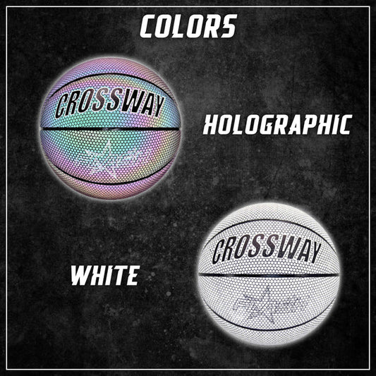 Baloncesto Reflectante Brillante Holográfico
