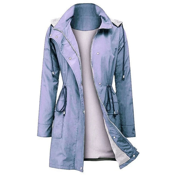 Chaqueta Impermeable Y Ligera Con Capucha Para Mujer
