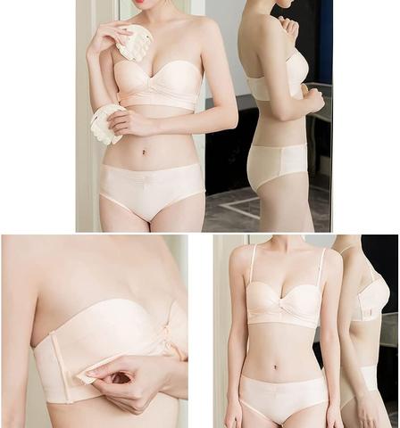 Sujetador Cruzado Sin Tirantes Con Colchón De Aire