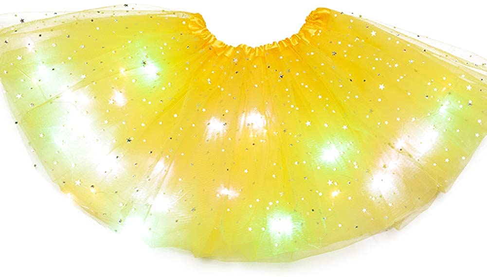 Faldas Del Tutú De La Muchacha, Faldas Del Ballet De Tul De La Falda Del Baile De La Princesa De La Luz Mágica