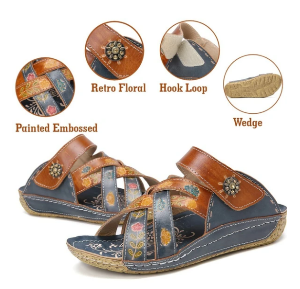 Sandalias De Flores étnicas