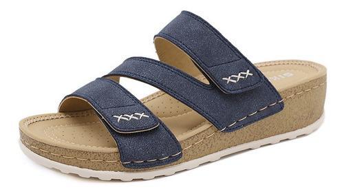 [W-Zapato] 2022 Verano Nueva Red Roja Al Aire Libre Simple Moda Velcro Versat