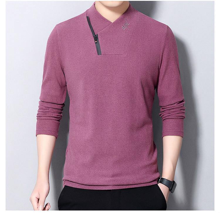 Camiseta de cuello alto de manga larga de primavera y otoño - MXbueno