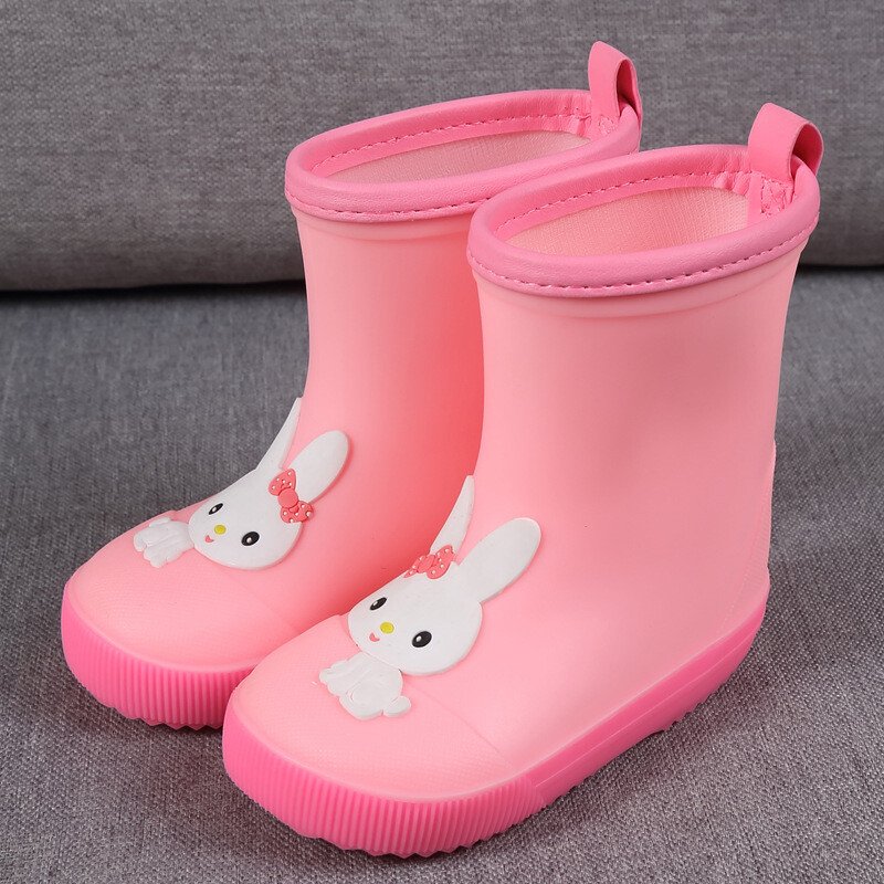 Botas De Lluvia Impermeables De Dibujos Animados De PVC Para Niños