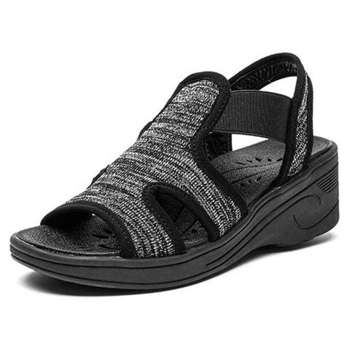 Sandalias Deportivas De Cuña Con Plataforma Para Mujer