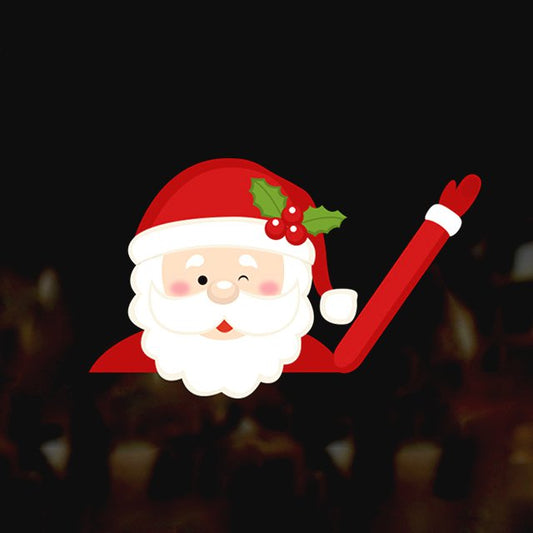 Santa Claus Funny Swing Car Limpiaparabrisas Sticker