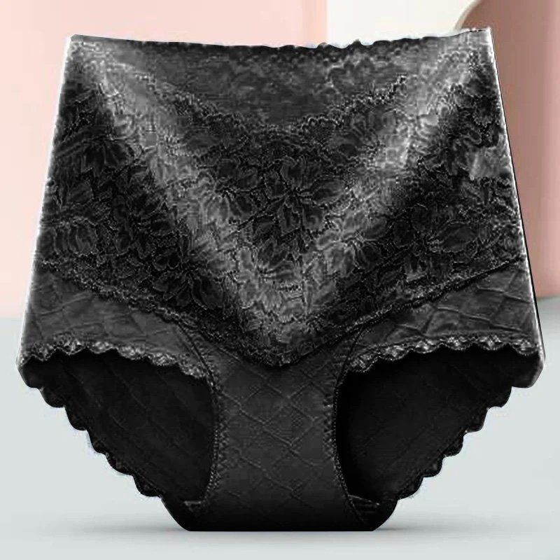 [W-Ropa Interior] Bragas De Encaje Con Panel Recortado