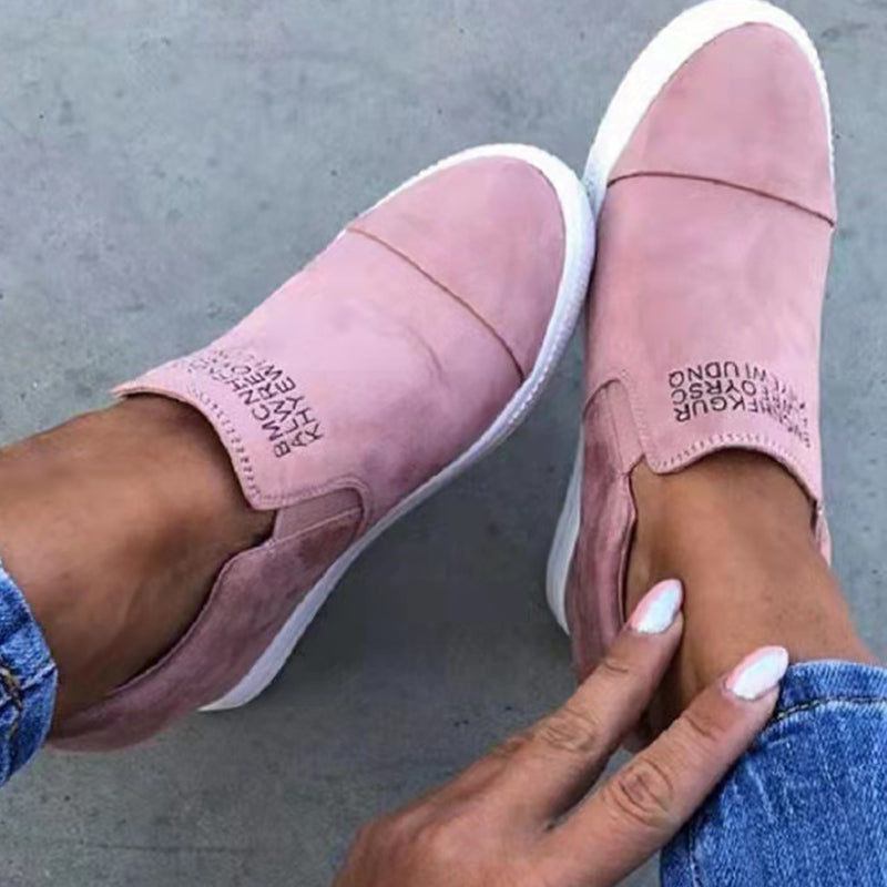 Zapatillas De Tacón De Cuña De Ante Sintético