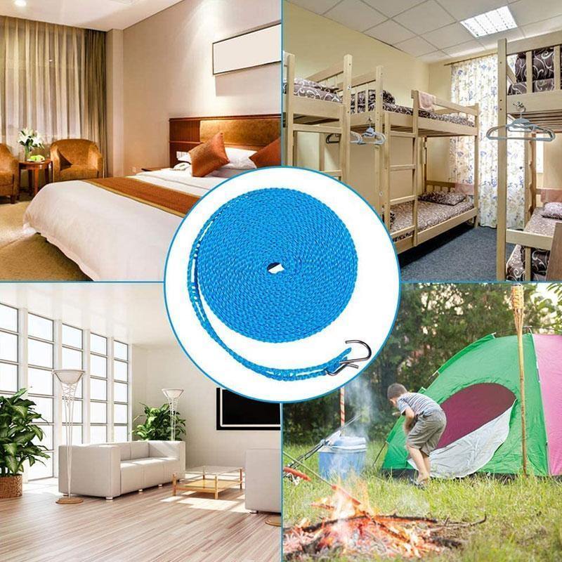 Tendedero portátil para exteriores y hogar(5M*2 piezas) - MXbueno