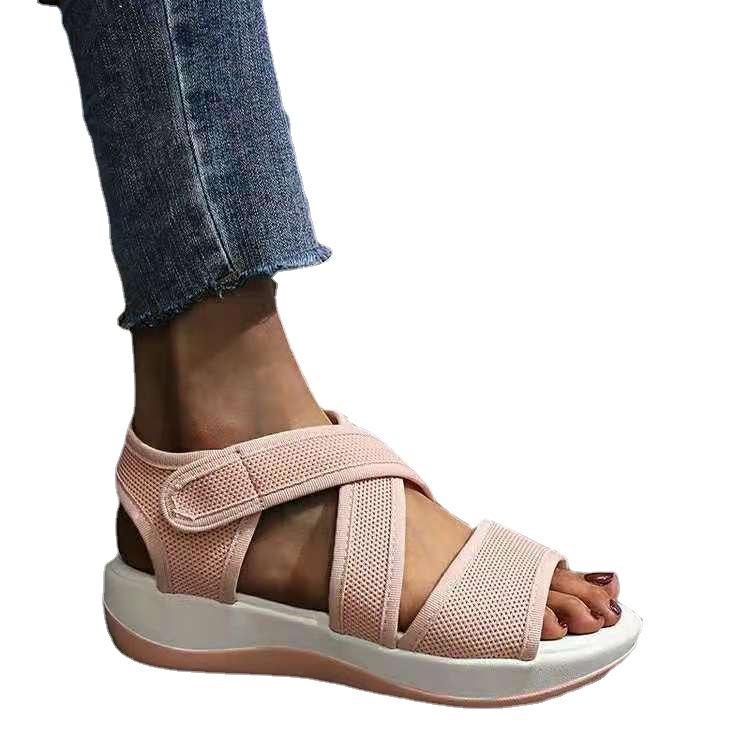 Sandalias De Suela Blanda Para Mujer