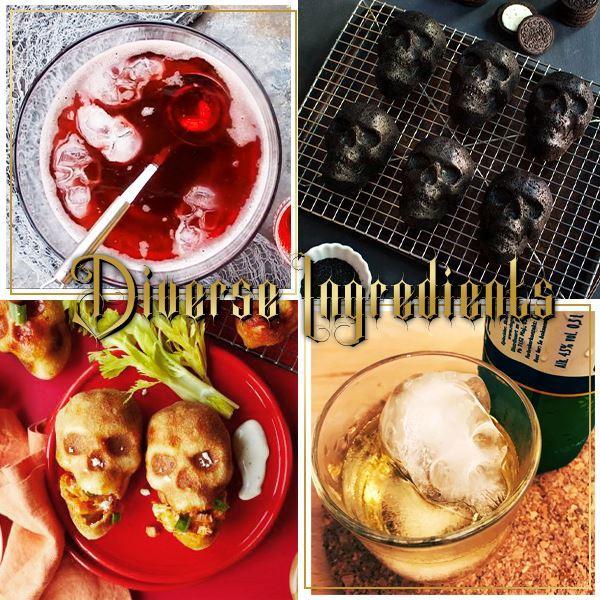 Molde de pastel de calavera 3D